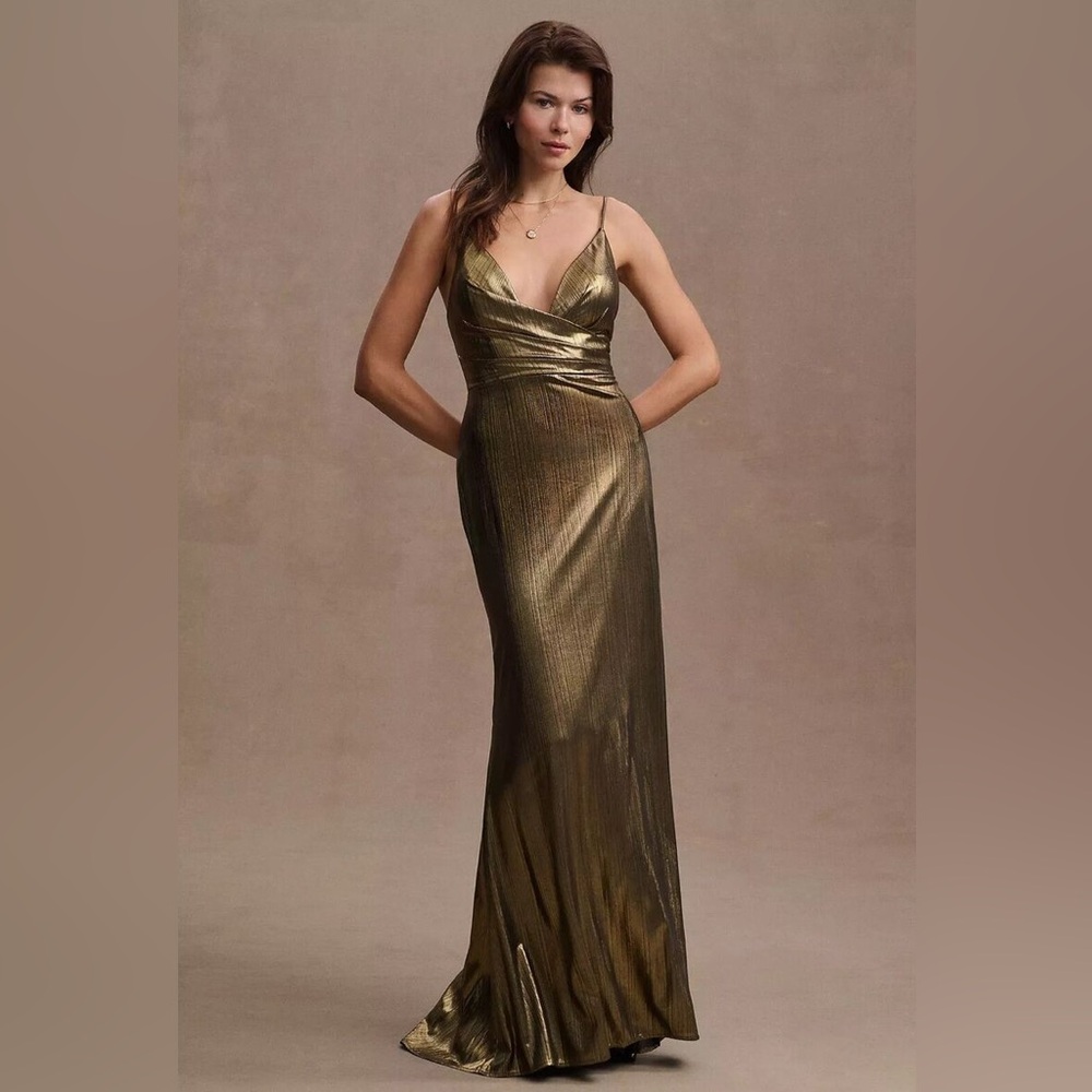 Liquid Gold Evening Gown